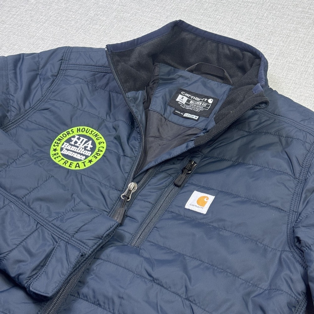 Carhartt Gilliam Lightweight Water Resistant Insulated‎ Jacket Womens Small Blue